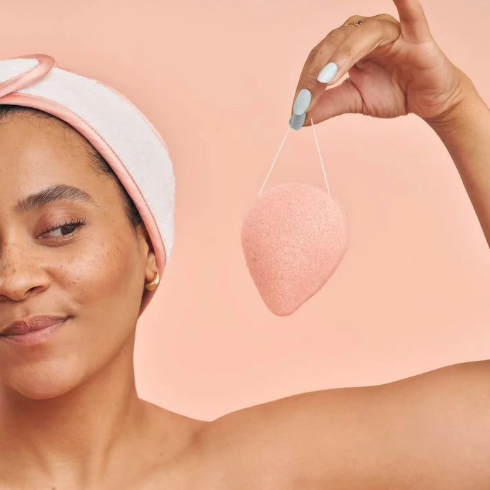 Éponge konjac nettoyante BKIND- Rose apaisante